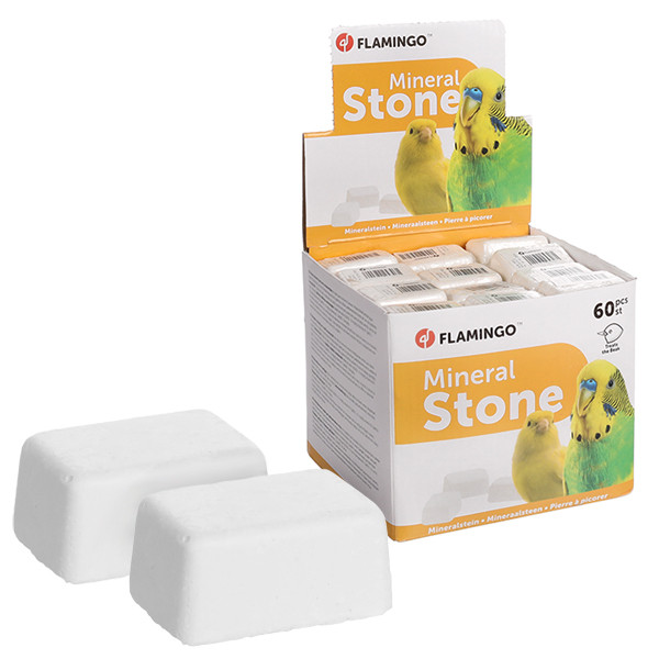 Flamingo Pickstone ФЛАМІНГО мінеральний камінь для птахів рожевий 4х3х2см, фото 1