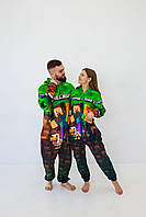 Подростковая пижама из плюш велюра кигуруми Minecraft Подростковый теплый костюм кигуруми Майнкрафт