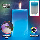 Свічка з воском з підсвіткою candled madic 7 color, фото 2