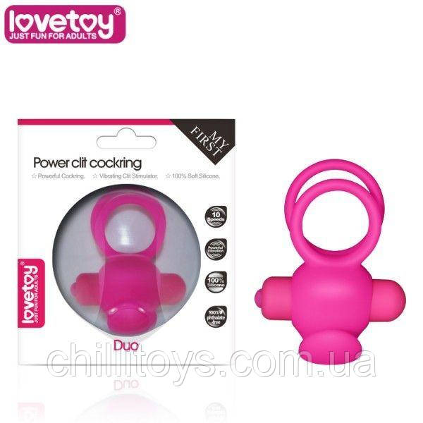 Подвійне ерекційне кільце з вібрацією вібратором Lovetoy