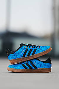 Чоловічі Кросівки Adidas Gazelle x Gucci Blue 40-42-44