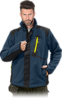 Куртка утепленная флисом, 430 г/м² + 180 г/м², черно-синяя, Reis L