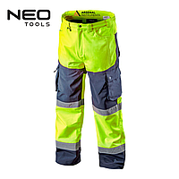 Брюки утепленные сигнальные softshell, желтые, размер M/50, Neo Tools (81-750-M)