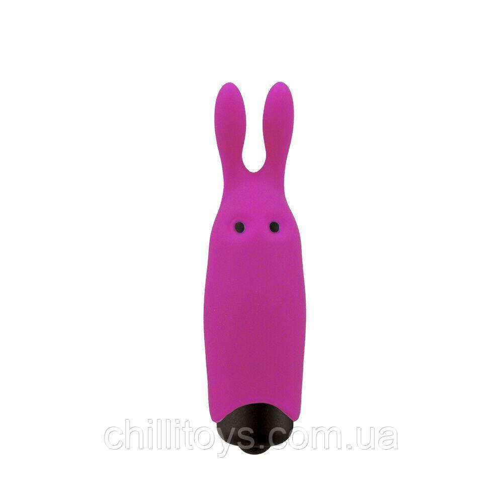 Вібропуля Adrien Lastic Pocket Vibe Rabbit Pink зі стимулювальними вушками AD33421, фото 1