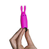 Вібропуля Adrien Lastic Pocket Vibe Rabbit Pink зі стимулювальними вушками AD33421, фото 4
