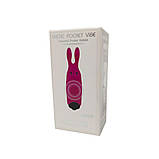 Вібропуля Adrien Lastic Pocket Vibe Rabbit Pink зі стимулювальними вушками AD33421, фото 5