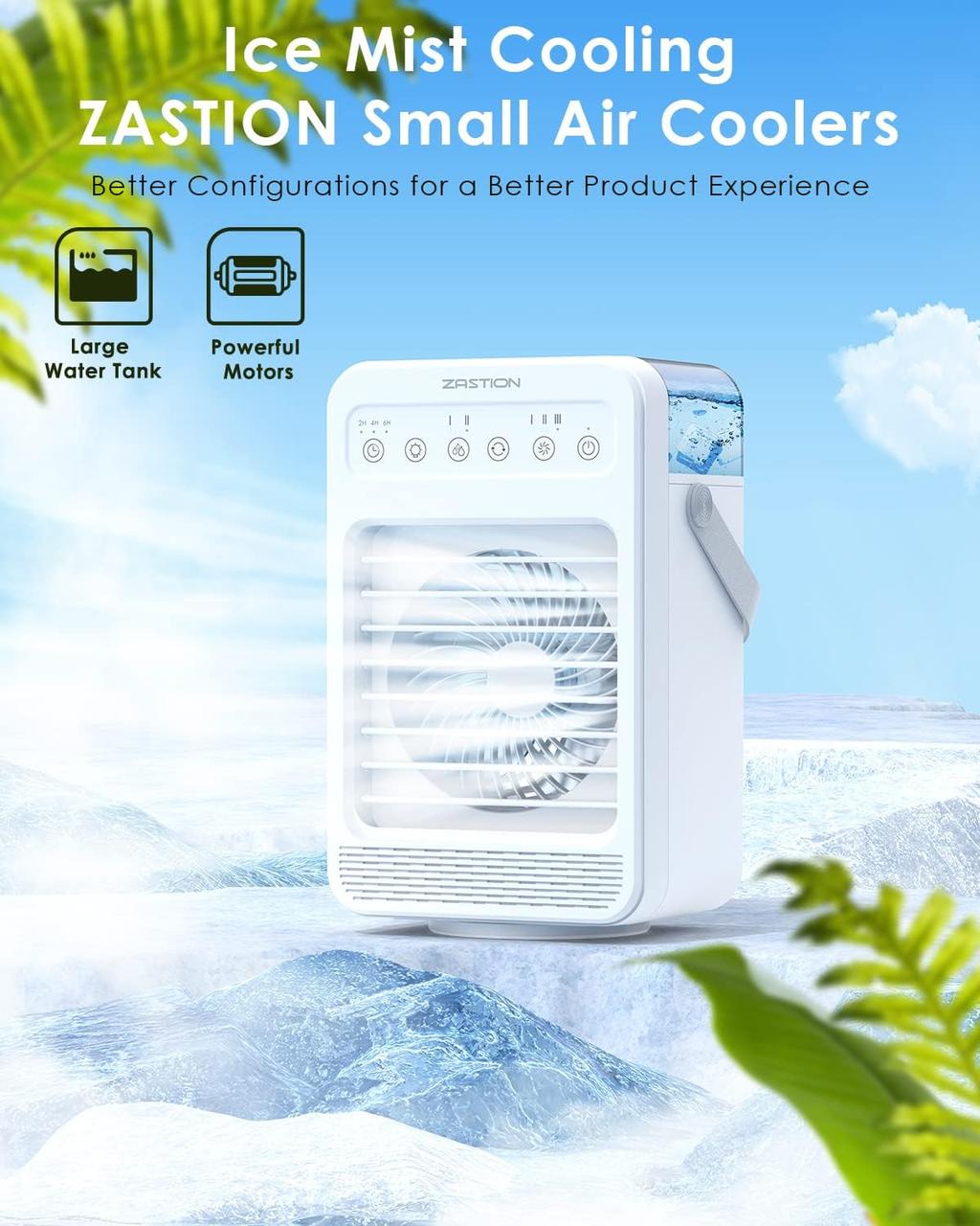 Воздухоохладитель ZASTION, портативный мобильный кондиционер - фото 7 - id-p2077129293