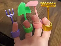 Мини-садовые инструменты для пальцев