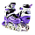 Дитячий комплект Роликів із захистом і шоломом Scale Sports Violet розмір 34-37, фото 3