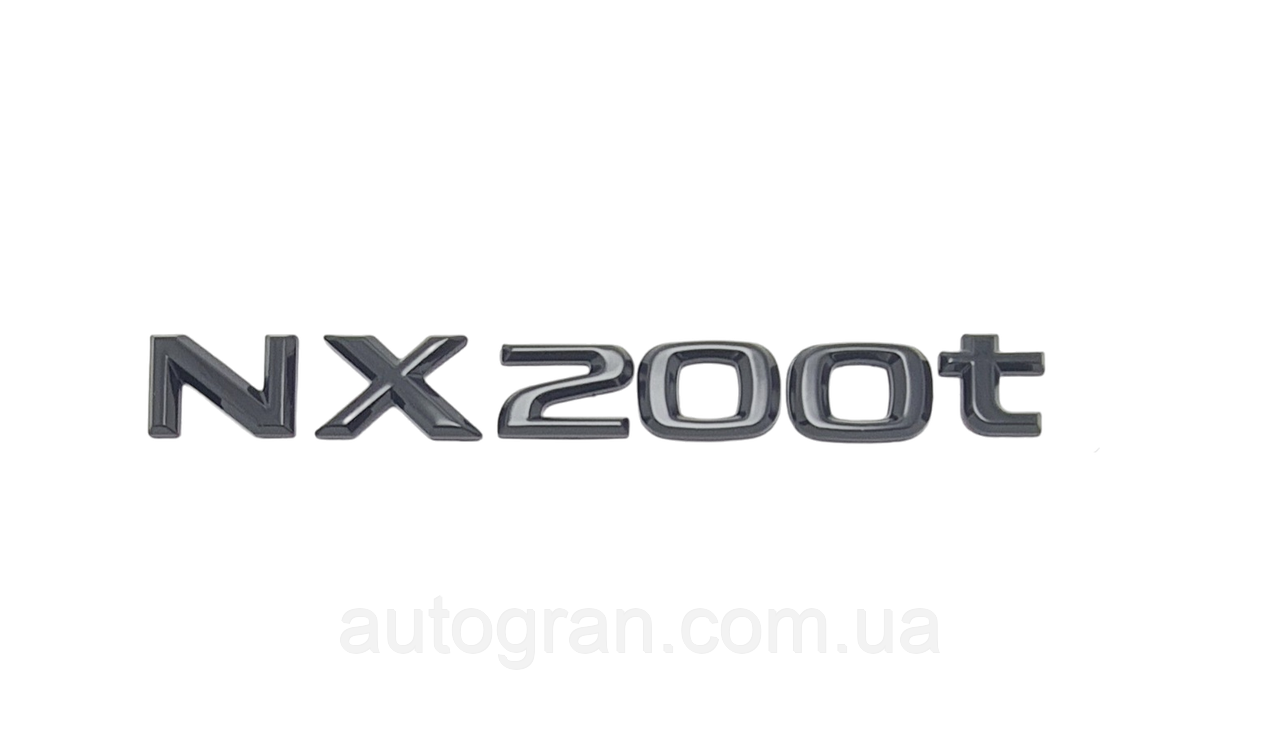 Емблема напис багажника Lexus NX200t чорна