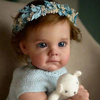 Реборн девочка кукла мягконабивная реалистичная большая Reborn baby doll 60 см