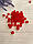 Бусини матові " Лід " 10 мм, червоні    500 грам, фото 8
