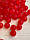 Бусини матові " Лід " 10 мм, червоні    500 грам, фото 4