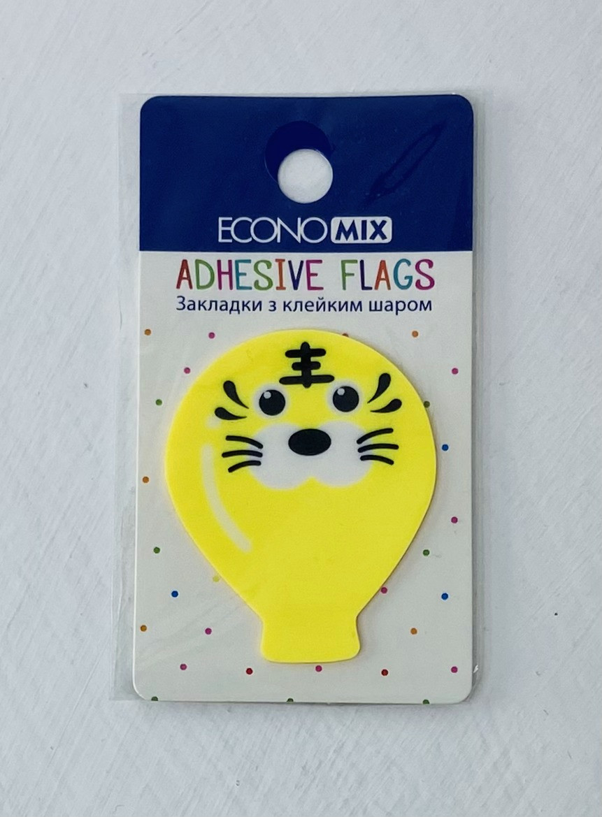 Клейкі закладки. Стікери пластикові 20 шт. 50*40 мм 2969861495258 Economix