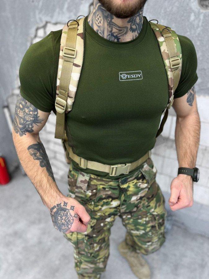Армейский рюкзак 55л Single Sword мультикам, тактический рюкзае с системой Molle и карманами - фото 9 - id-p2077115838