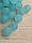 Бусини матові " Лід " 10 мм,  голубі  500 грам, фото 3