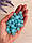 Бусини матові " Лід " 10 мм,  голубі  500 грам, фото 8