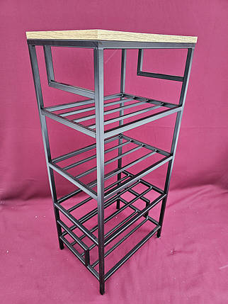 Полиця LOFT 40см. Етажерка для взуття, фото 1