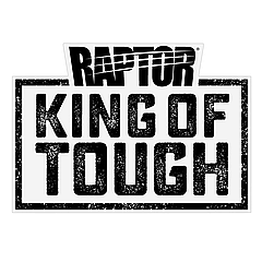 Наклейка на скло та кузов «RAPTOR: King of Tough, 125 x 90 мм Чорний