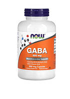 NOW Foods, Габба ГАМК с витамином B-6, 500 мг, Gaba 200 вегетарианских капсул