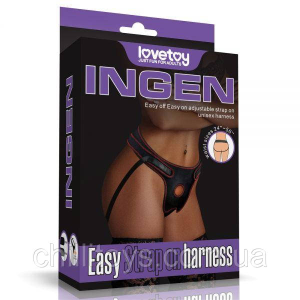 Трусики зі шкіри для страпону Easy Strap on Harness
