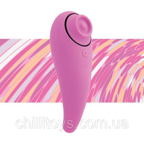 Пульсатор для клітора плюс вібратор FeelzToys - FemmeGasm Tapping & Tickling Vibrator Pink SO4579, фото 1