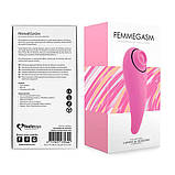 Пульсатор для клітора плюс вібратор FeelzToys - FemmeGasm Tapping & Tickling Vibrator Pink SO4579, фото 2