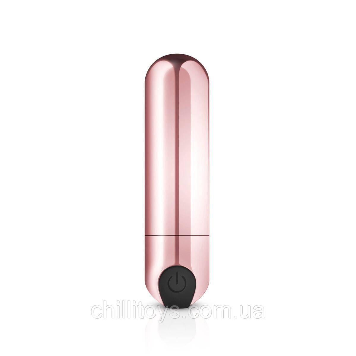 Віброкуля Rosy Gold — Nouveau Bullet Vibrator, перезаряджається SO4593, фото 1