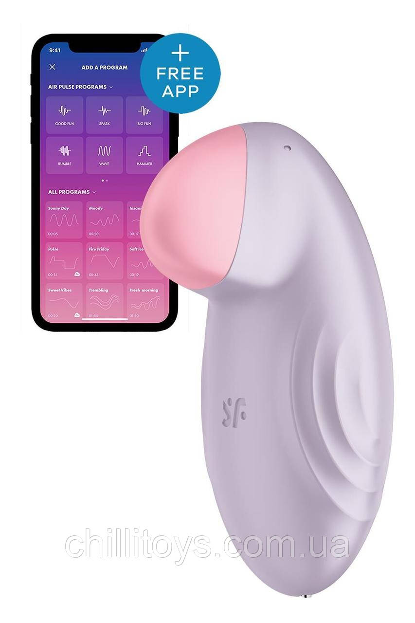 Смарт-вібратор для клітора Satisfyer Tropical Tip Light Lilac SO7141, фото 1
