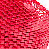 Стільниковий крафт папір Honeycomb, рулон - 30 см х 10 м, червоний, фото 5