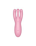 Кліторальний смарт вібратор Satisfyer Threesome 4 Pink з трьома пальчиками SO6082, фото 2
