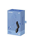 Вакуумний стимулятор з вібрацією Satisfyer Curvy Trinity 2 Black SO6085, фото 4