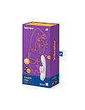 Смарт вібратор-кролик із подвійним відростком Satisfyer Double Flex White SO6095, фото 4