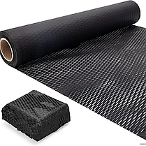 Стільниковий крафт папір Honeycomb, рулон - 30 см х 10 м, чорний, фото 2