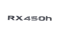 Эмблема надпись багажника Lexus RX450h чёрная