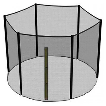 Захисна сітка для батута 252см - 244см на 6 стійок зовнішня сітка (8 футів) FunFit Atleto SkyJump