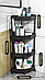 Угловая стойка напольная на колесиках на кухню или ванную комнату SHOE RACK 107-3 Jw, фото 4