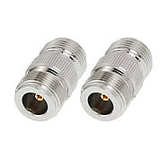 Перехідник антенний N type Female (мама) з двох сторін, двосторонній адаптер "бочка" для антен, радіостанцій, фото 2