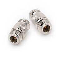 Перехідник антенний N type Female (мама) з двох сторін, двосторонній адаптер "бочка" для антен, радіостанцій, фото 4