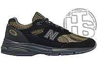 Мужские кроссовки New Balance 991v2 MiUK Stone Island Black Green U991SD2