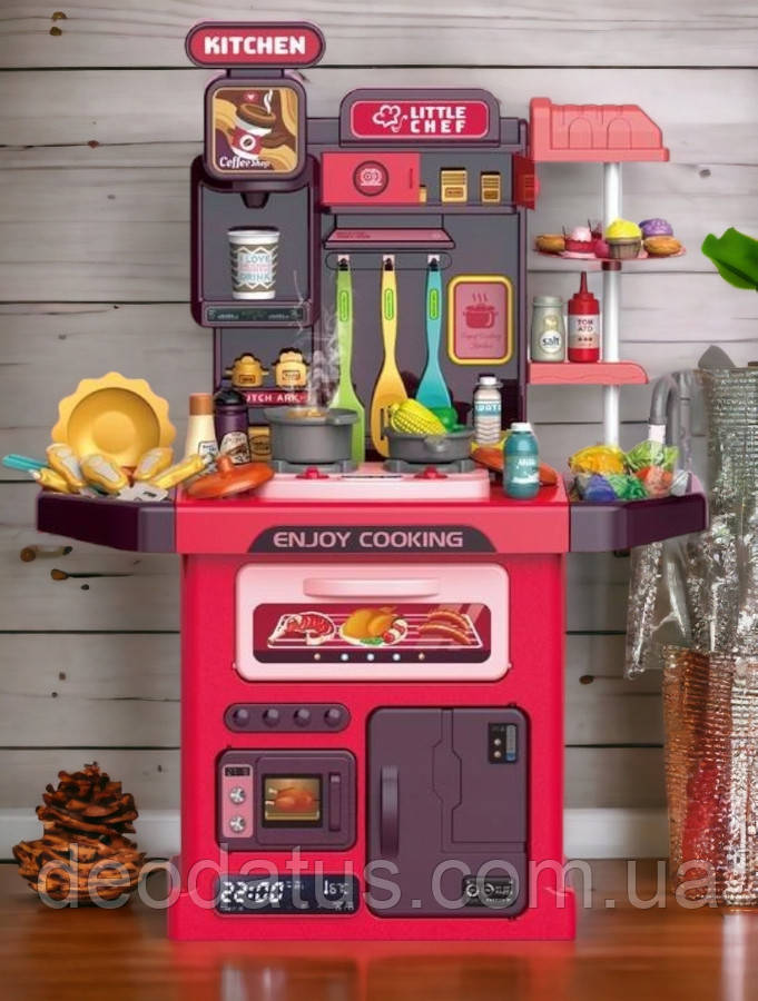 Кухня інтерактивна дитяча побутова техніка 2A220 кухонна плита мийка іграшковий посуд продукти