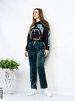 Спортивні штани прямі жіночі велюр батал 50,52,54,56 (8кв) "NOWEMBER" недорого від прямого постачальника