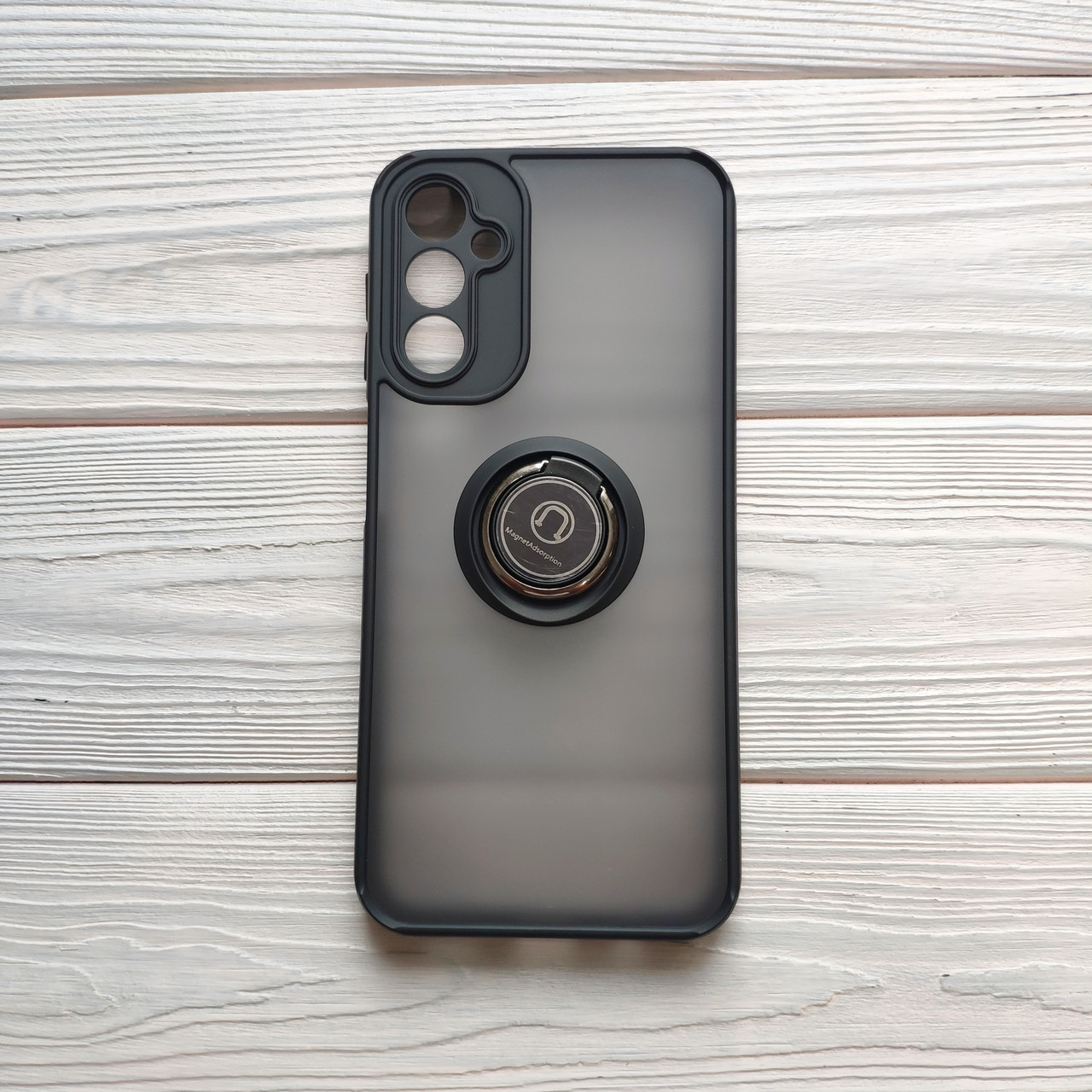 Чохол Armor Ring для Samsung Galaxy A15 / A155 протиударний з кільцем Чорний, фото 1