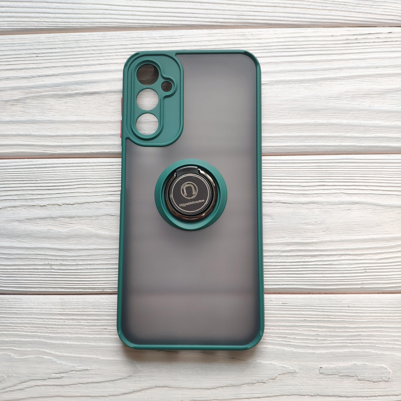 Чохол Armor Ring для Samsung Galaxy A15/A155 протиударний з кільцем Смарагдовий