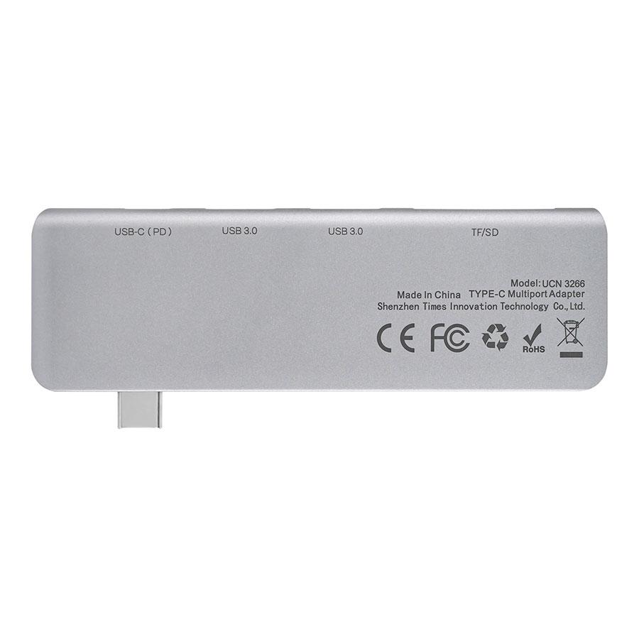 USB-Hub Baseus Harmonica Five-in-one HUB Adapter Grey (CAHUB-K0G)
