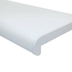 Підвіконня пластикове Estera (Естера) колір Білий матовий глибина 150 мм