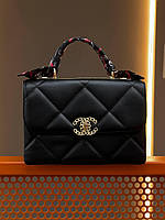 Женская сумка Chanel Classic Black Gold (чёрная) крутая модная сумочка torba0255 cross