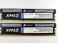 Комплект оперативной памяти Corsair XMS3 DDR3 4Gb (2*2Gb) 1600MHz PC3-12800 (CMX4GX3M2A1600C9) Б/У