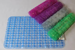 Антиковзаючий масажний килимок для ванної на присосках великого розміру 78х49 см.