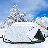 Накидка-чехол на лобовое стекло автомобиля, Накидка на авто от снега и солнца
